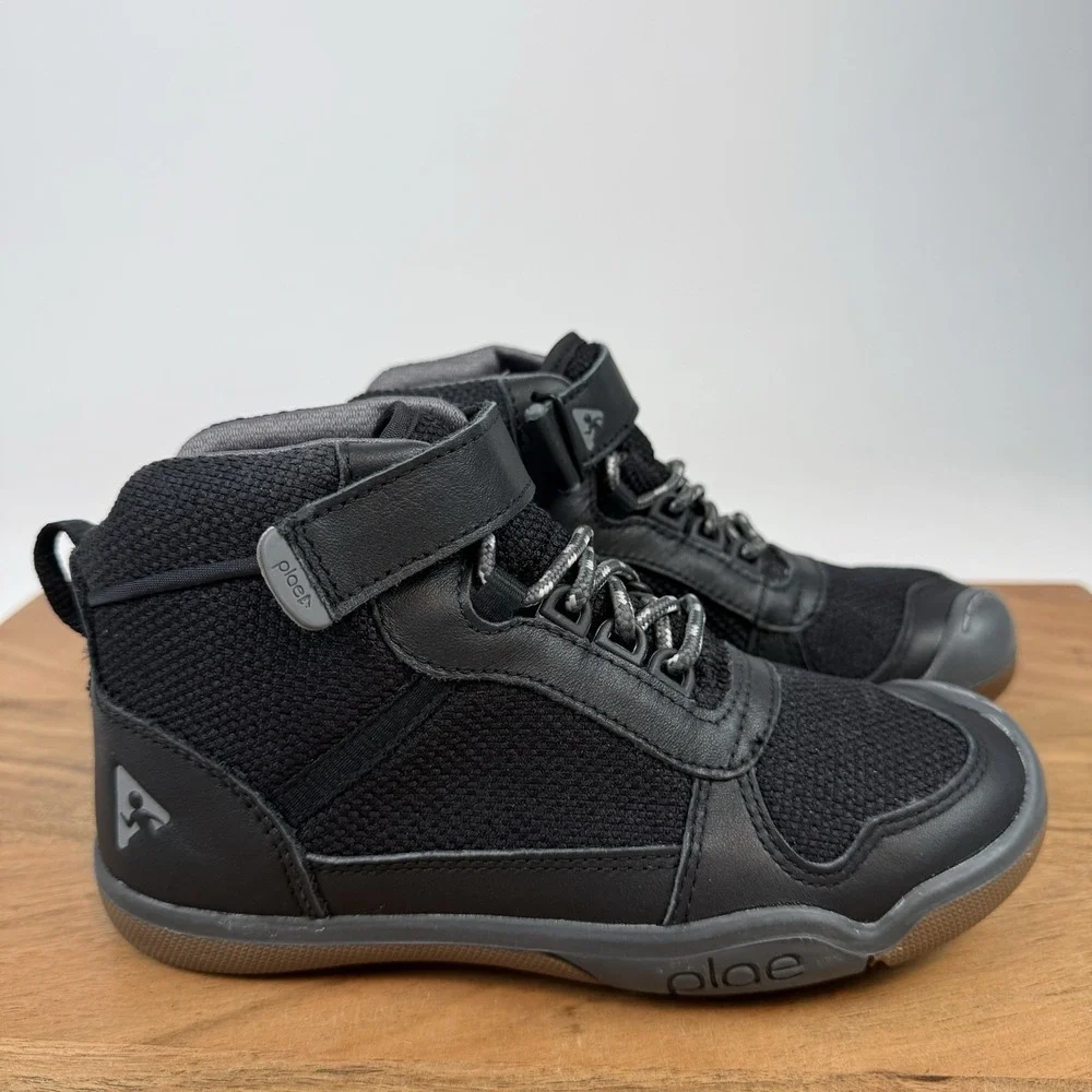 New Little Kids Plae Kaiden Waterproof Black Hiking Boots Shoes Size 12.5‎ C